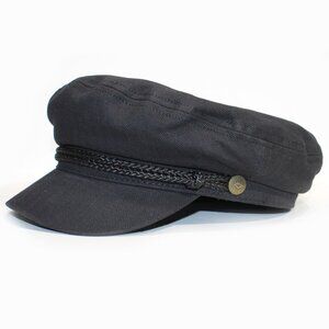 Brixton Fiddler Fisherman Cap Newsboy Hat Black Size Large Unisex
